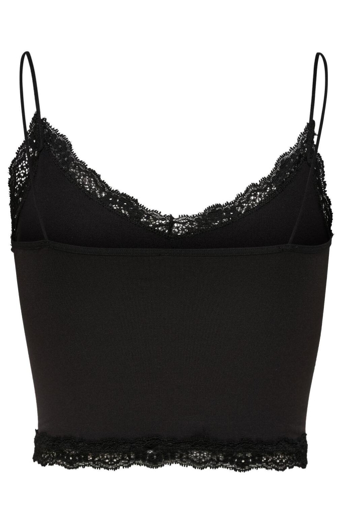 ONLVICKY LACE SEAMLESS CROPPED TOP 15190175 BLACK